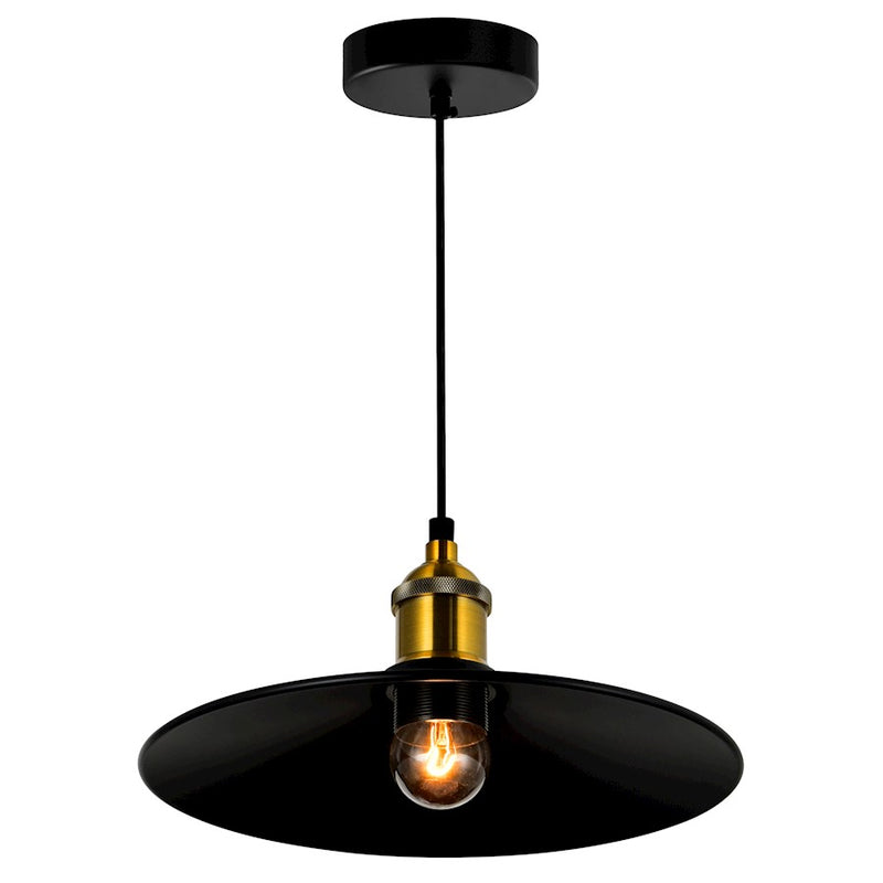CWI Lighting Brave 1 Light 10" Mini Pendant, Black