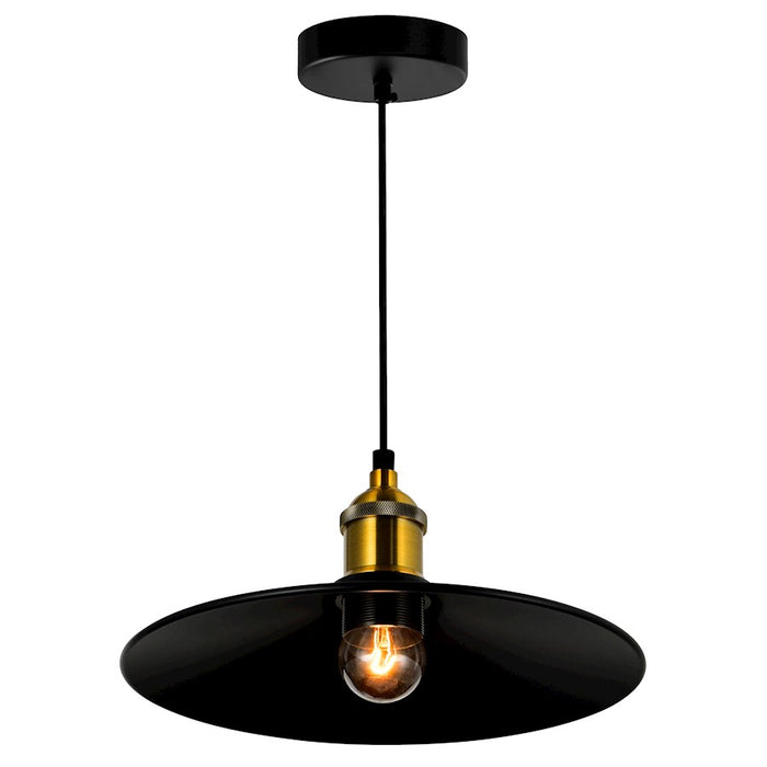 CWI Lighting Brave 1 Light 10" Mini Pendant, Black