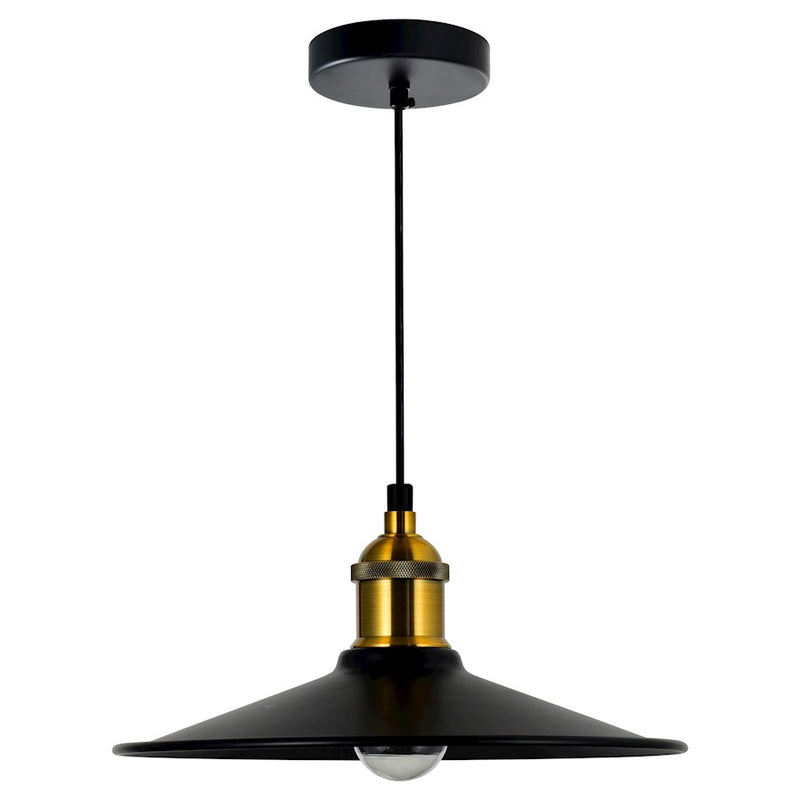 CWI Lighting Brave 1 Light 10" Mini Pendant, Black