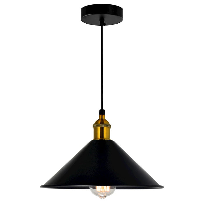 CWI Lighting Brave 1 Light Mini Pendant, Black - 9605P10-1-101-B