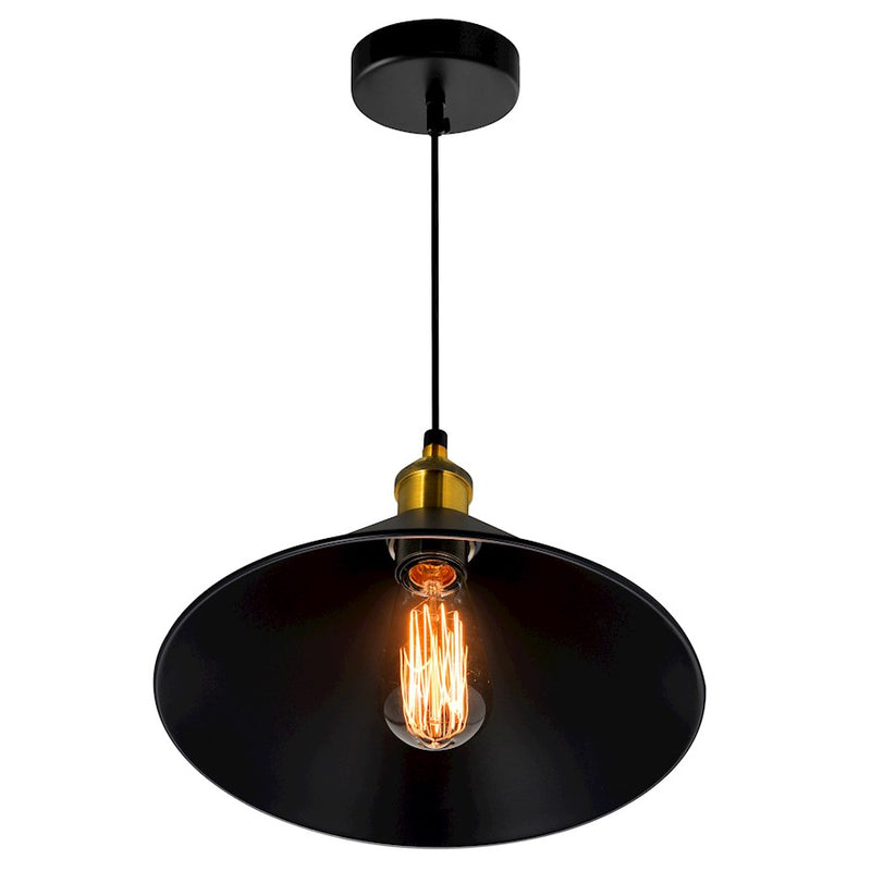 CWI Lighting Brave 1 Light Mini Pendant, Black