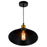 CWI Lighting Brave 1 Light Mini Pendant, Black