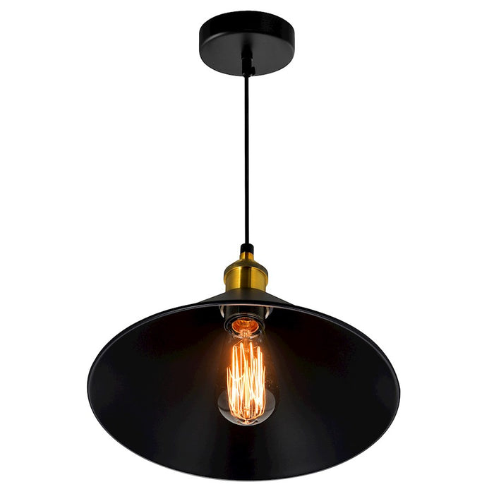 CWI Lighting Brave 1 Light Mini Pendant, Black