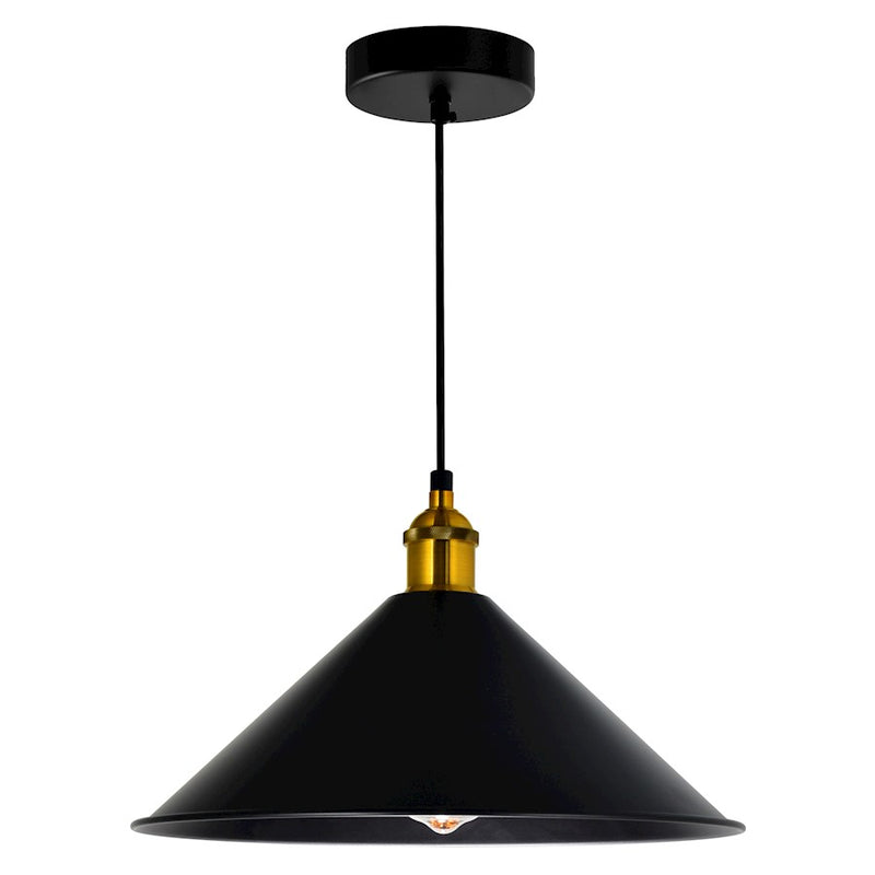 CWI Lighting Brave 1 Light 12" Mini Pendant, Black