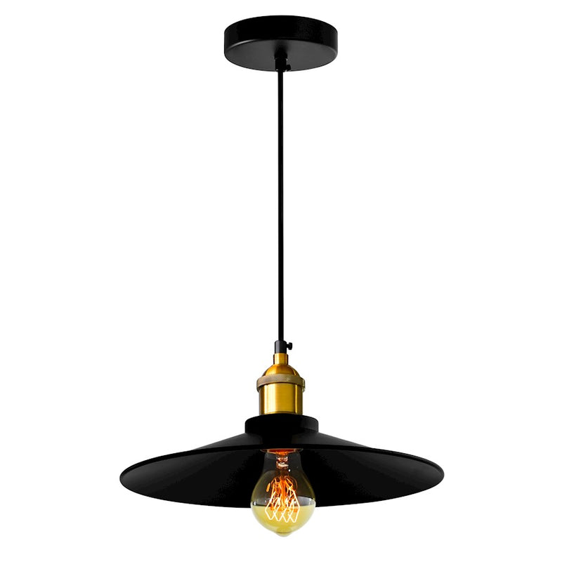 CWI Lighting Brave 1 Light 13" Down Mini Pendant, Black
