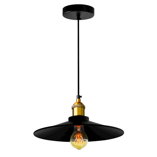CWI Lighting Brave 1 Light 13" Down Mini Pendant, Black