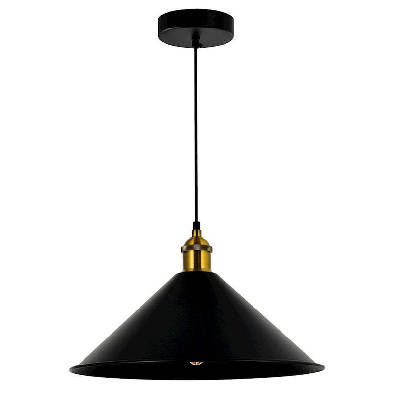 CWI Lighting Brave 1 Light 14" Mini Pendant, Black