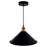 CWI Lighting Brave 1 Light 14" Mini Pendant, Black