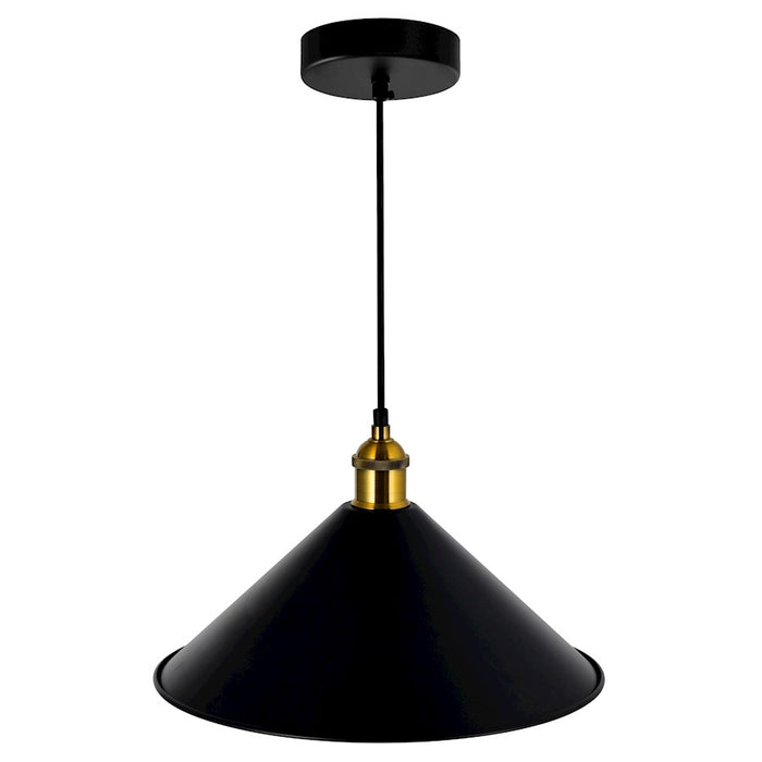 CWI Lighting Brave 1 Light 14" Mini Pendant, Black