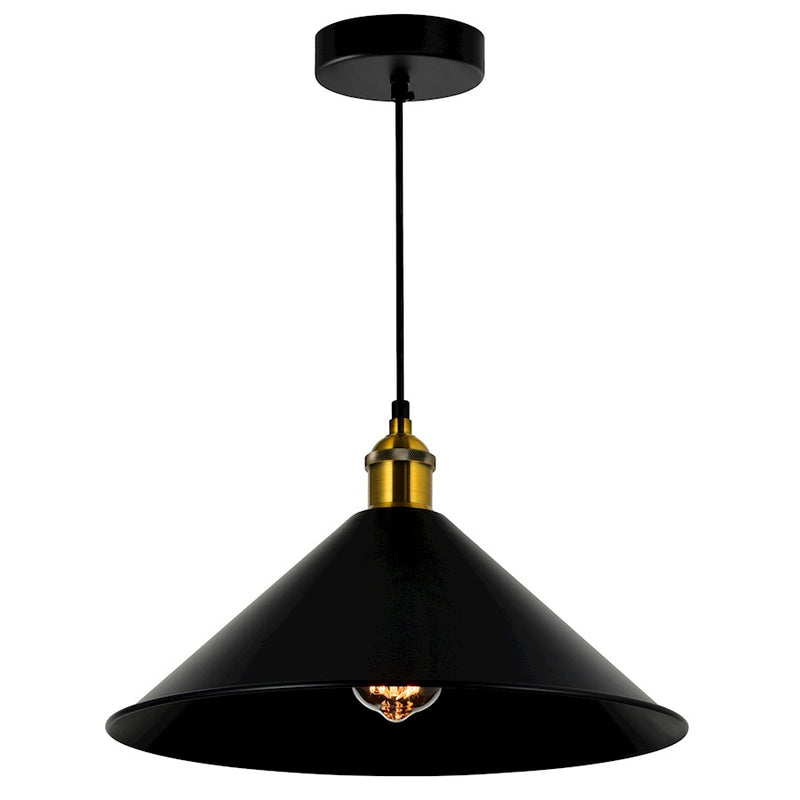 CWI Lighting Brave 1 Light 14" Mini Pendant, Black