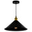 CWI Lighting Brave 1 Light 14" Mini Pendant, Black
