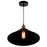 CWI Lighting Brave 1 Light 14" Mini Pendant, Black