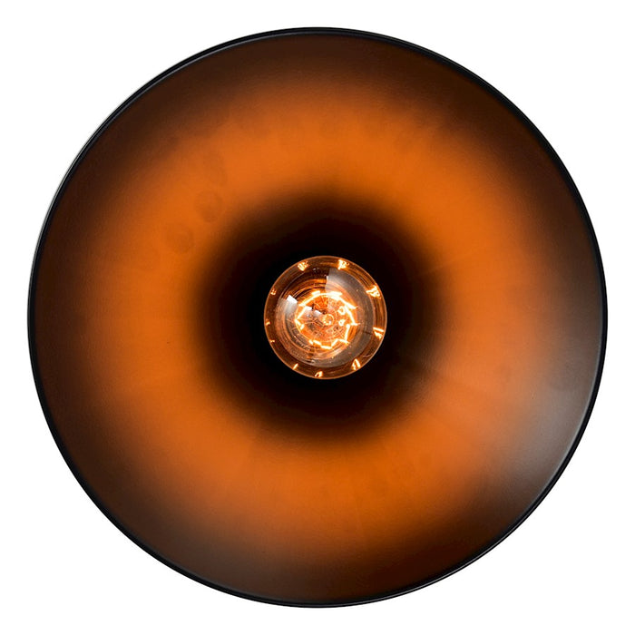CWI Lighting Brave 1 Light 14" Mini Pendant, Black