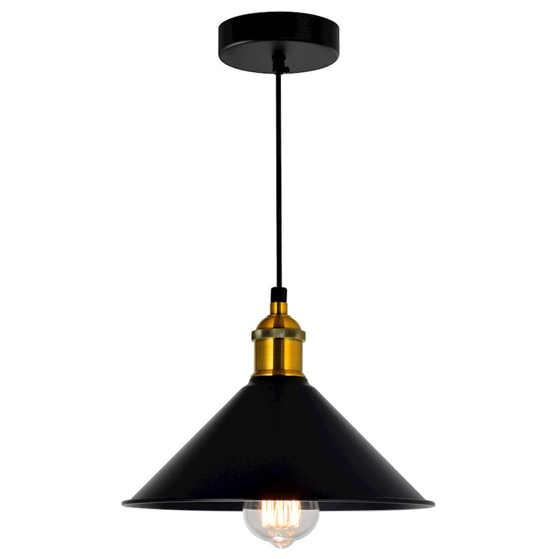 CWI Lighting Brave 1 Light 8" Down Mini Pendant, Black
