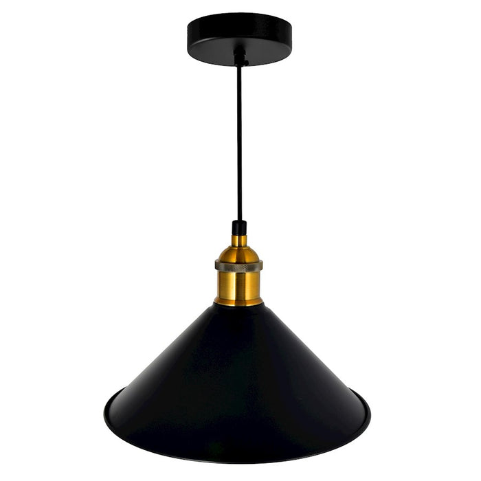 CWI Lighting Brave 1 Light 8" Down Mini Pendant, Black