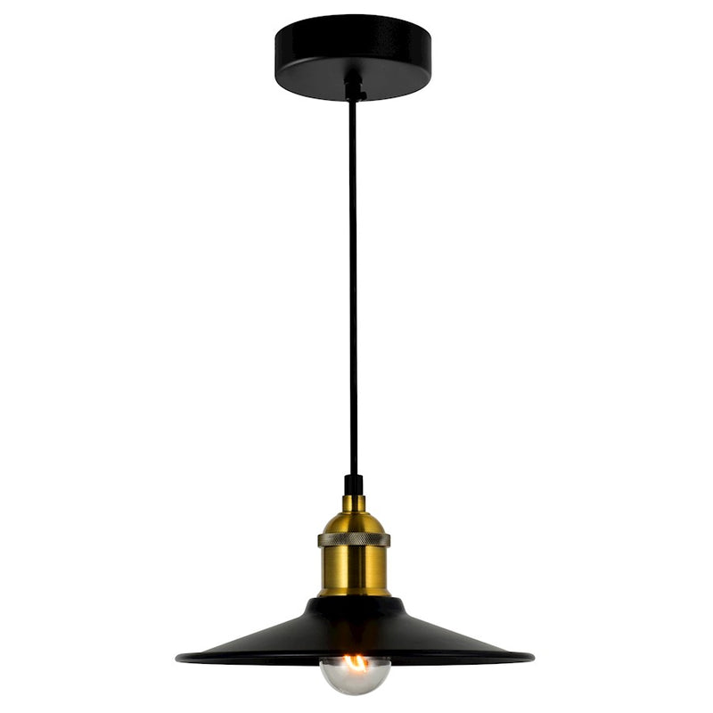 CWI Lighting Brave 1 Light Mini Pendant, BK