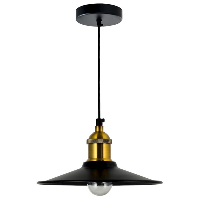 CWI Lighting Brave 1 Light Mini Pendant, BK
