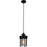 CWI Lighting Bray 1 Light Down Mini Pendant, Black - 9607P4-1-101