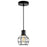 CWI Lighting Secure 1 Light Down Mini Pendant, Black - 9608P6-1-101