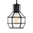 CWI Lighting Secure 1 Light Down Mini Pendant, Black