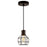 CWI Lighting Secure 1 Light Down Mini Pendant, Chocolate - 9608P6-1-126