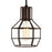 CWI Lighting Secure 1 Light Down Mini Pendant, Chocolate