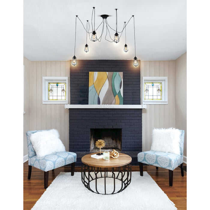 CWI Lighting Tomaso 6 Light Multi Light Pendant, Black
