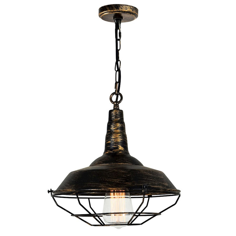 CWI Lighting Morgan 1-Lt 11" Down Mini Pendant, Antique Copper