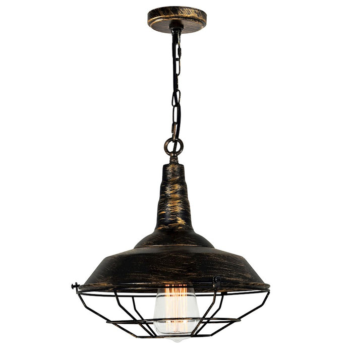 CWI Lighting Morgan 1-Lt 11" Down Mini Pendant, Antique Copper - 9611P11-1-128