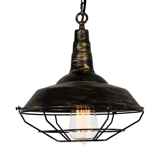 CWI Lighting Morgan 1-Lt 11" Down Mini Pendant, Antique Copper