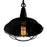 CWI Lighting Morgan 1 Light 14" Down Mini Pendant, Black