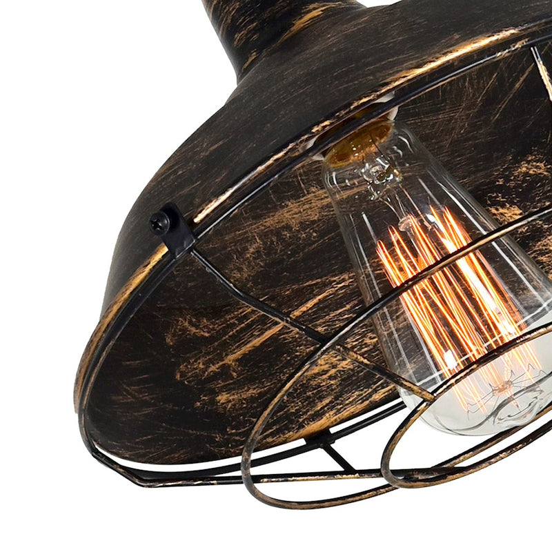 CWI Lighting Morgan 1-Lt 14" Down Mini Pendant, Antique Copper
