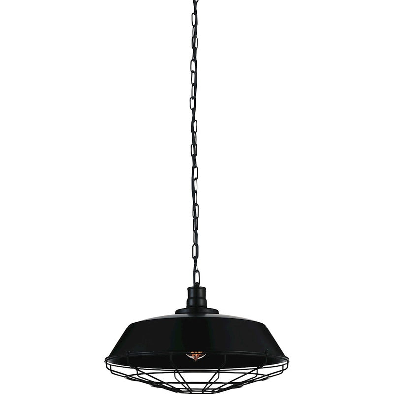 CWI Lighting Morgan 1 Light Down Pendant, Black