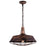 CWI Lighting Morgan 1 Light Down Pendant, Antique Copper