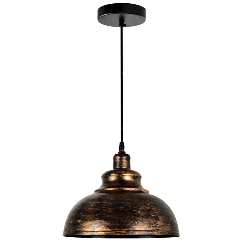 CWI Lighting Vogel 1 Light Down Mini Pendant, Antique Copper