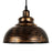 CWI Lighting Vogel 1 Light Down Mini Pendant, Antique Copper
