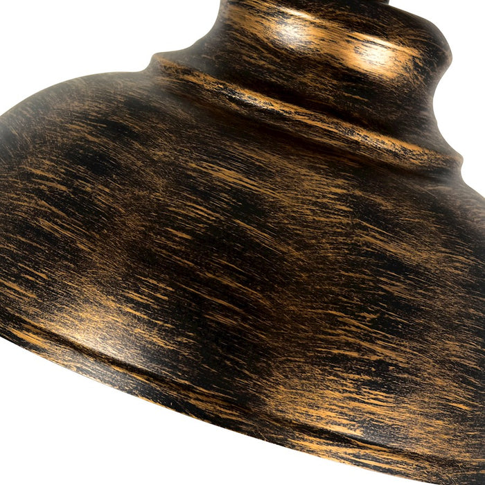 CWI Lighting Vogel 1 Light Down Mini Pendant, Antique Copper