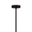 CWI Lighting Kiera 4 Light Down Mini Pendant, Chocolate
