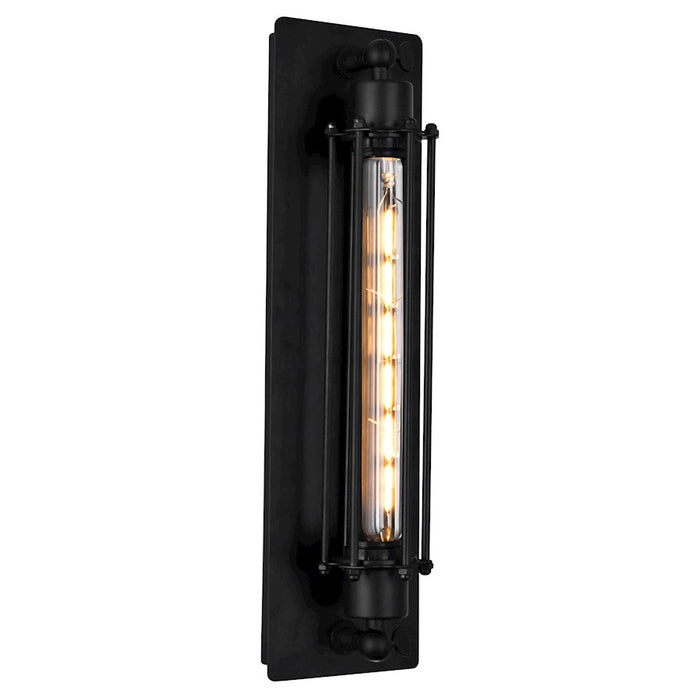 CWI Lighting Kiera 1 Light Wall Light, Black