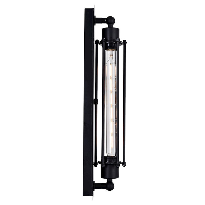 CWI Lighting Kiera 1 Light Wall Light, Black