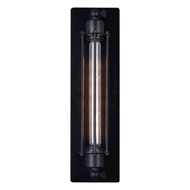 CWI Lighting Kiera 1 Light Wall Light, Black