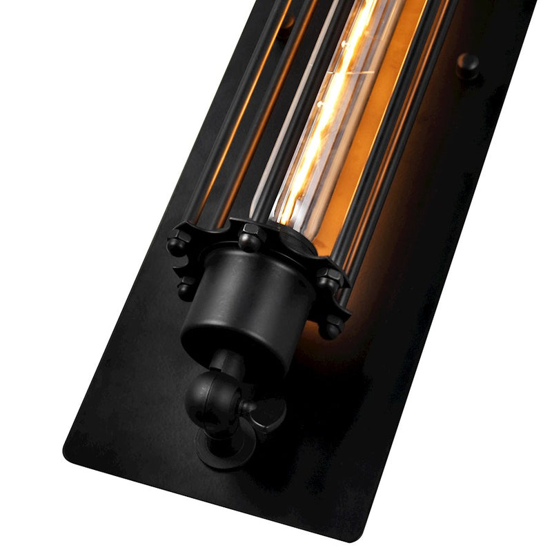 CWI Lighting Kiera 1 Light Wall Light, Black