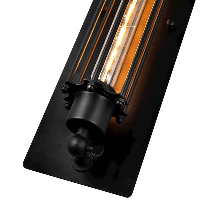 CWI Lighting Kiera 1 Light Wall Light, Black
