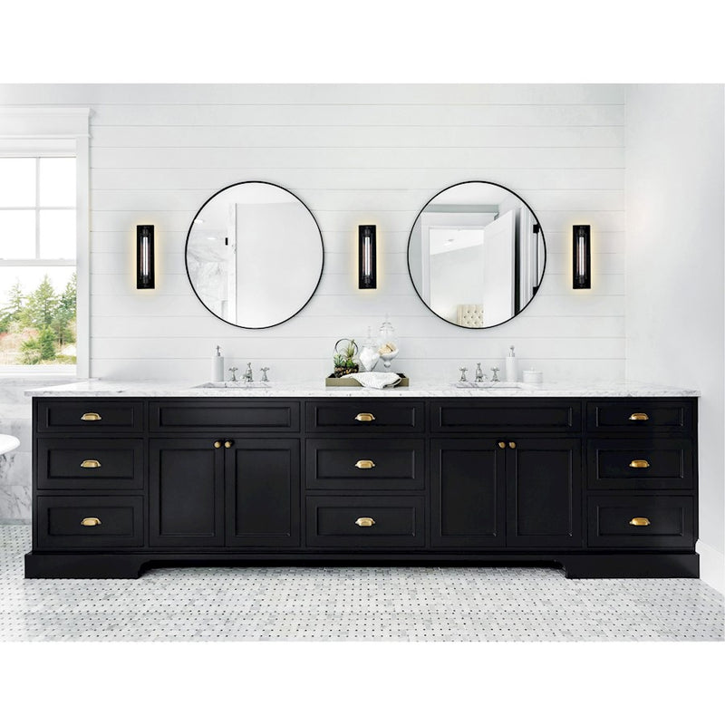 CWI Lighting Kiera 1 Light Wall Light, Black