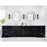 CWI Lighting Kiera 1 Light Wall Light, Black