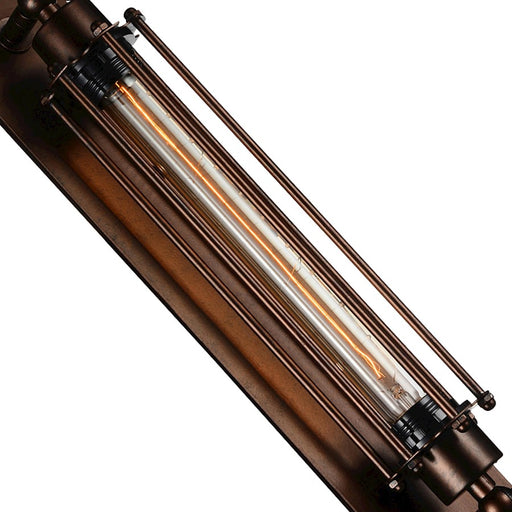 CWI Lighting Kiera 1 Light Wall Light, Chocolate