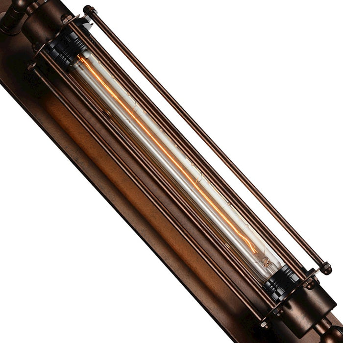 CWI Lighting Kiera 1 Light Wall Light, Chocolate