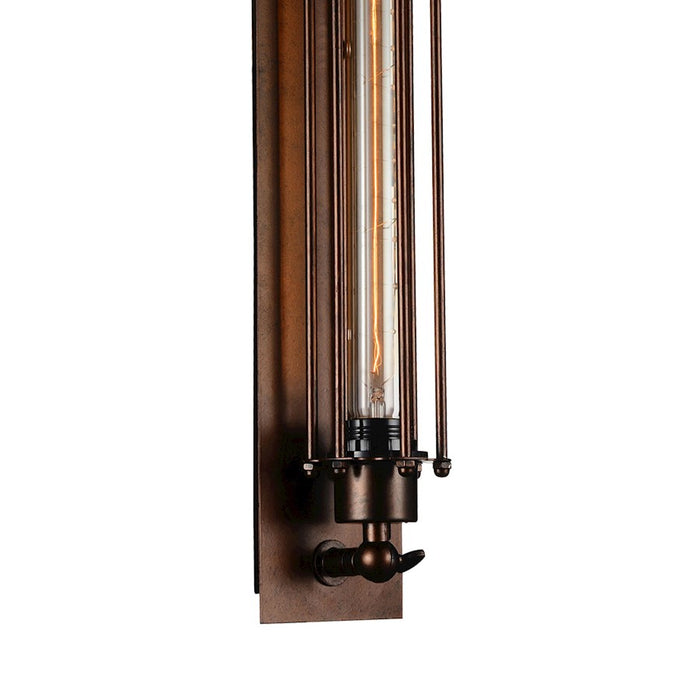 CWI Lighting Kiera 1 Light Wall Light, Chocolate