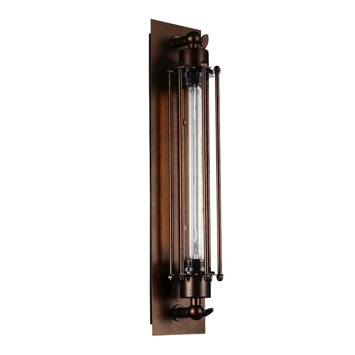 CWI Lighting Kiera 1 Light Wall Light, Chocolate