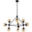 CWI Lighting Glow 10 Light Chandelier, Black/Champagne - 9614P39-10-101